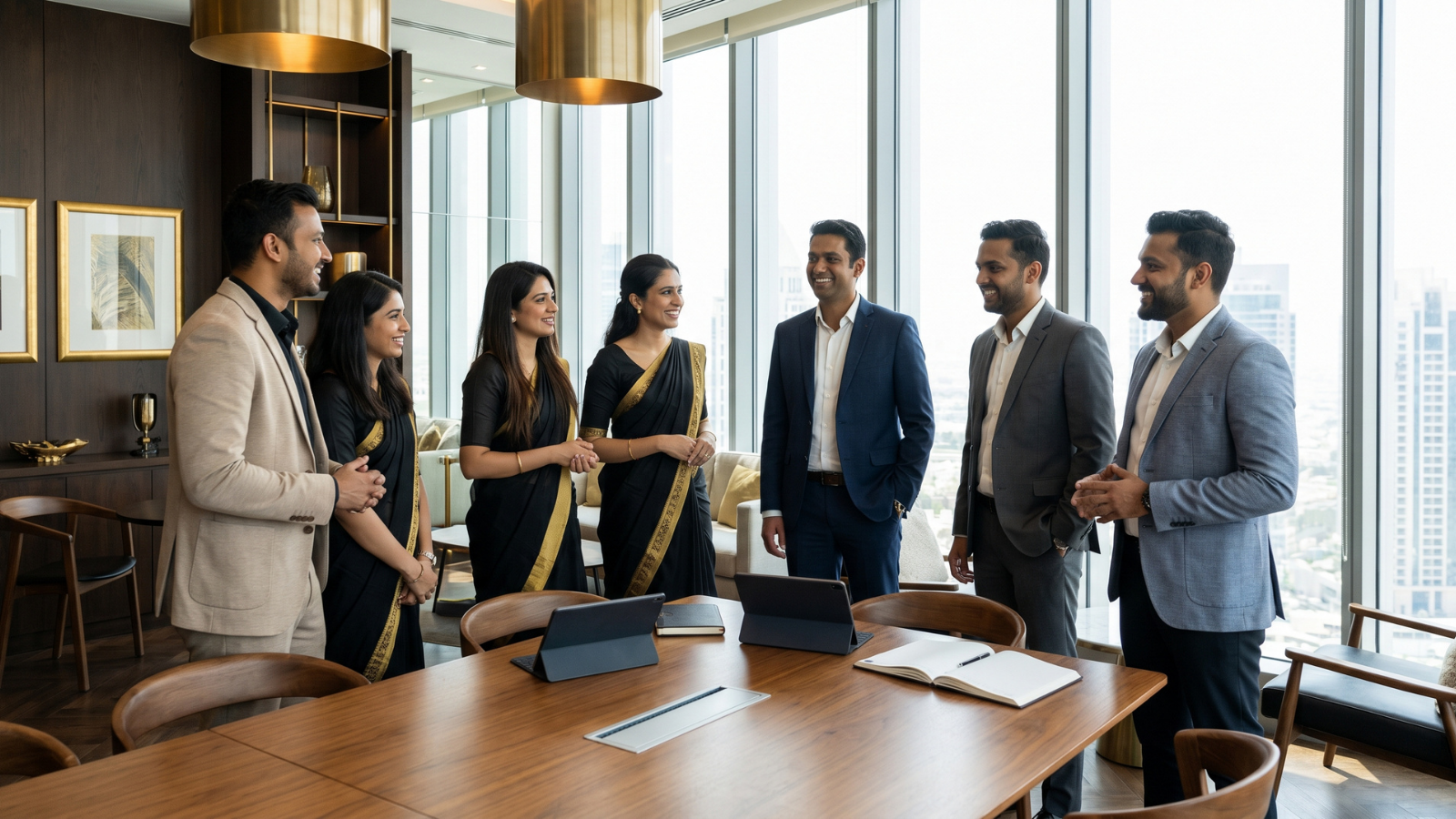 Professional Indian team representing trust and hiring